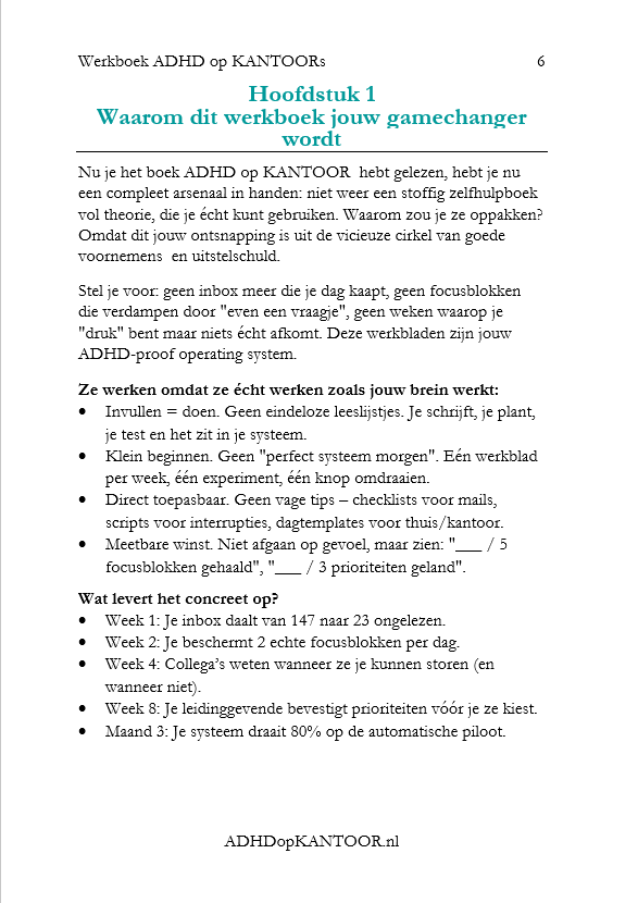 Werkboek ADHD op KANTOOR (PDF/ebook) - Afbeelding 4
