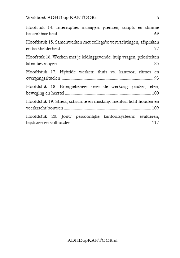Werkboek ADHD op KANTOOR (PDF/ebook) - Afbeelding 3